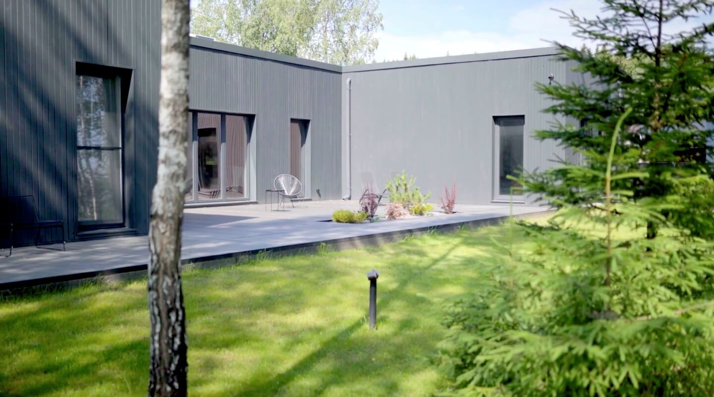 Модульные дома и бани под кдюч. Проекты барнхаусов или с плоской крышей. Проект номер brooklyn