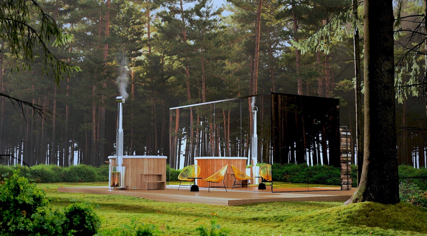 Модульные дома и бани под кдюч. Проекты барнхаусов или с плоской крышей. Проект номер mirror