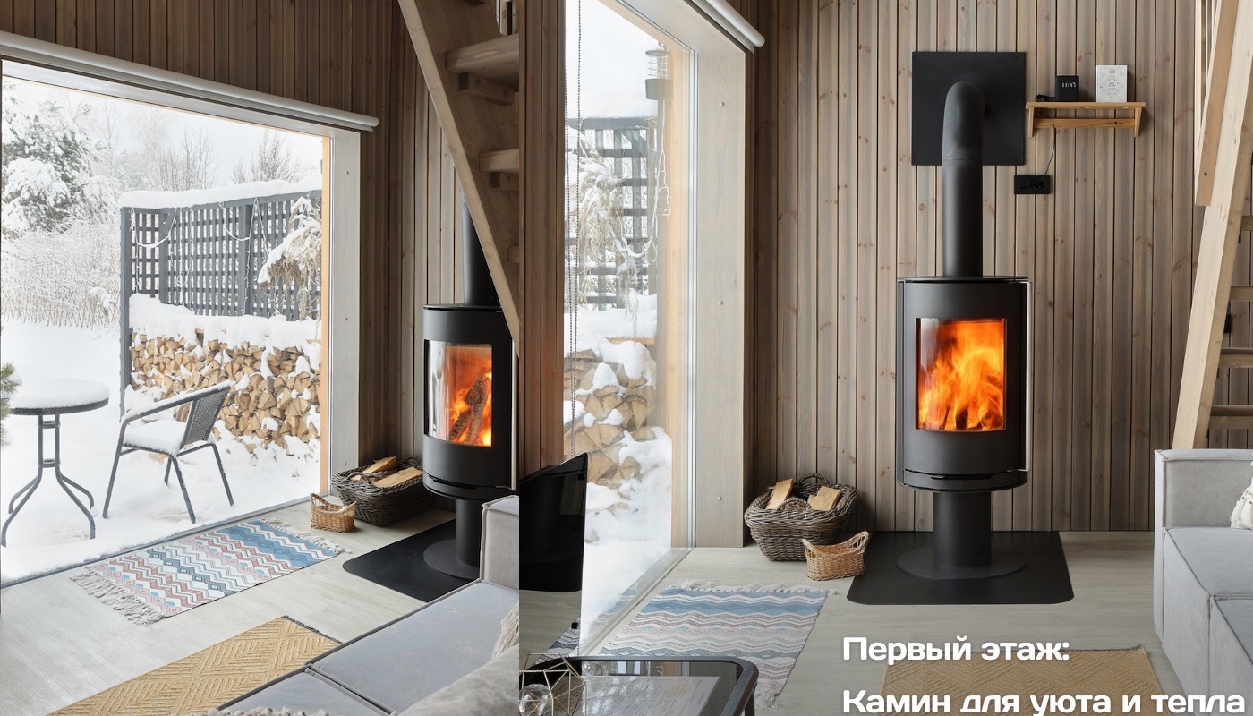 Модульные дома и бани под кдюч. Проекты барнхаусов или с плоской крышей. Проект номер montblanc