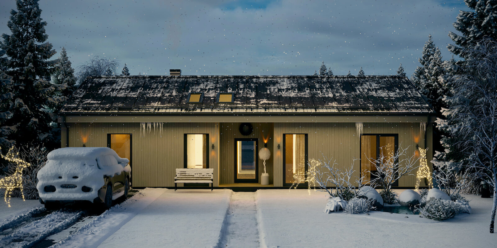 Модульные дома и бани под кдюч. Проекты барнхаусов или с плоской крышей. Проект номер openspace